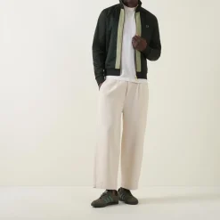 Laurel Wreath Logo Chenille Tape Zip Sweatshirt