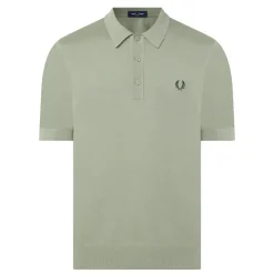 Laurel Wreath Logo Knitted Polo Shirt