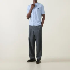 Discount FRED PERRY Laurel Wreath Logo Polo Cardigan