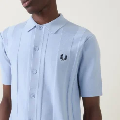 Discount FRED PERRY Laurel Wreath Logo Polo Cardigan