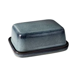 New VILLEROY & BOCH Lave Gris Covered Butter Dish