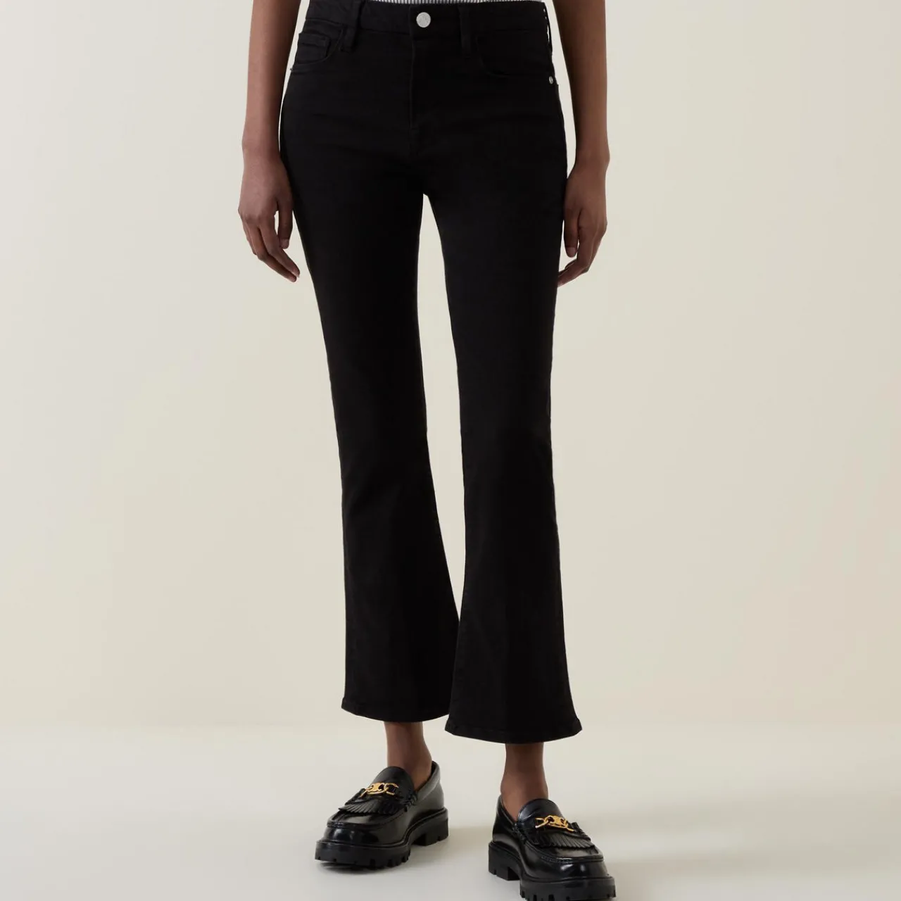 New FRAME Le Crop Mini Boot Mid-Rise Jeans