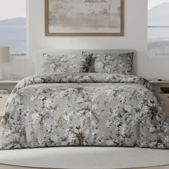 Leaf Trail Duvet Set Taupe