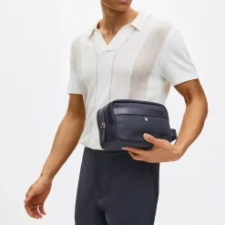 Best ASPINAL OF LONDON Leather-Trim Canvas Wash Bag