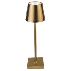 LED Rechargeable Antique Gold Table Lamp