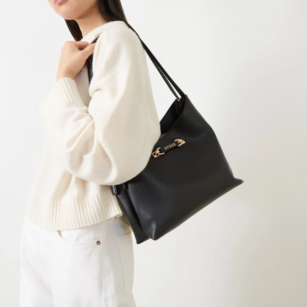 Best GUESS Lefia Large Hobo Shoulder Bag