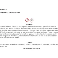 Lemongrass & Ginger Luxury Diffuser