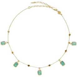 Lena Charm Choker Necklace