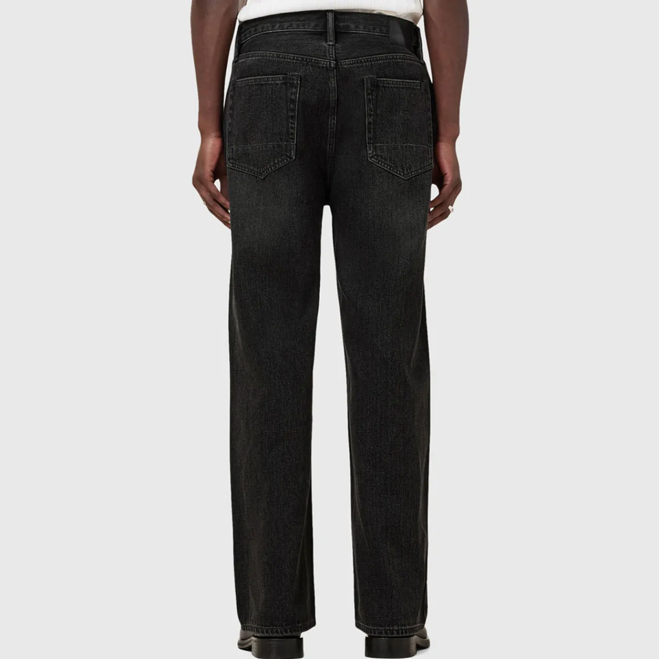 New ALLSAINTS Lenny Washed Straight Leg Jeans