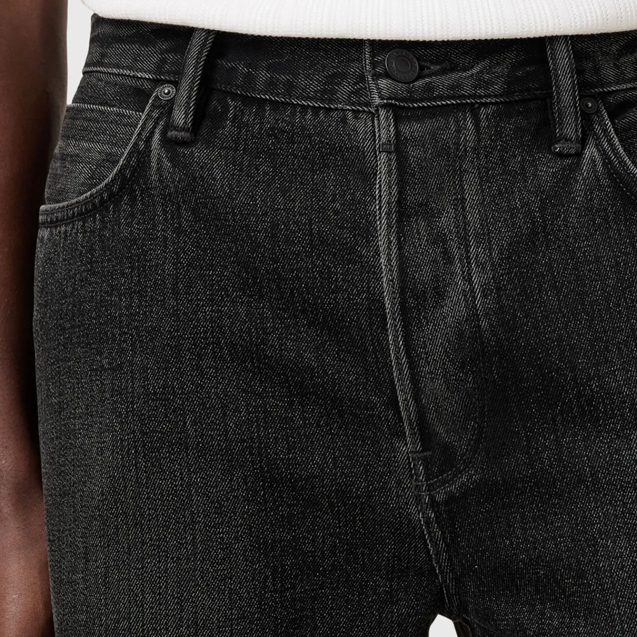 New ALLSAINTS Lenny Washed Straight Leg Jeans