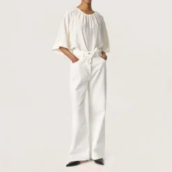 Sale SOAKED IN LUXURY Leodora Solid Blouse