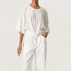 Sale SOAKED IN LUXURY Leodora Solid Blouse