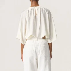 Sale SOAKED IN LUXURY Leodora Solid Blouse