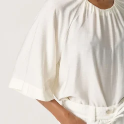 Sale SOAKED IN LUXURY Leodora Solid Blouse