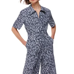 Sale WHISTLES Leopard Belted Jumpsuit