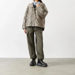 New GANNI Leopard Logo Jacket