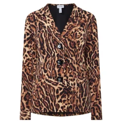 Sale JOSEPH RIBKOFF Leopard Print Single Breasted Blazer