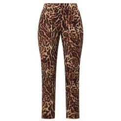 Online JOSEPH RIBKOFF Leopard Print Slim Leg Trousers
