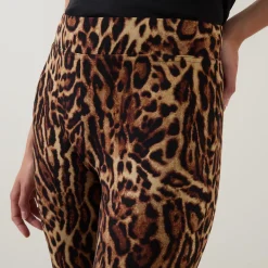 Online JOSEPH RIBKOFF Leopard Print Slim Leg Trousers