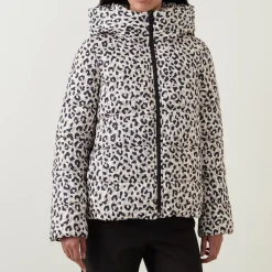 Fashion BARBOUR INTERNATIONAL Leopard Puffer Jacket