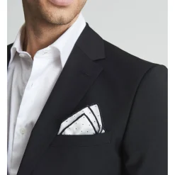 Liam Polka Dot Silk Pocket Square