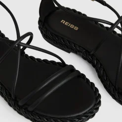 Libby Leather Braided Flat Sandals