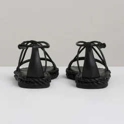 Libby Leather Braided Flat Sandals