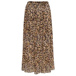 Hot KAFFE Lilje Leopard Pleated Skirt