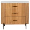 Clearance CASEYS FURNITURE Lille 3-Drawer Chest Brown