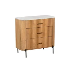 Clearance CASEYS FURNITURE Lille 3-Drawer Chest Brown