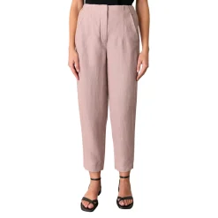 Sale WHISTLES Linen Barrel Leg Trousers
