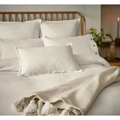 Linen Cotton Duvet Cover Ivory