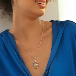 New NEWBRIDGE SILVERWARE Lir Teardrop Pendant Necklace