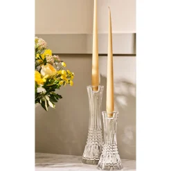 Discount WATERFORD Lismore Diamond Candlestick Holders Set of Two 25cm