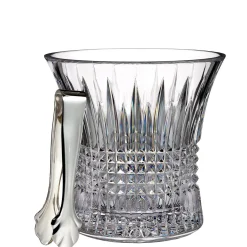 New WATERFORD Lismore Diamond Ice Bucket With Tongs