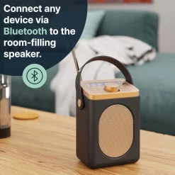 Discount MAJORITY Little Shelford Portable Radio Black