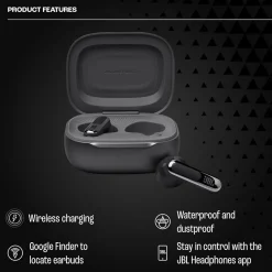 Sale JBL Live Flex 3 Noise Cancelling Earbuds with Charging Case Black