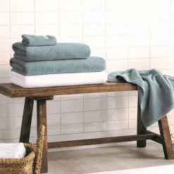 Discount SHERIDAN Living Textures Towel Misty Teal