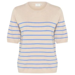 Clearance KAFFE Lizza Striped Knit Top