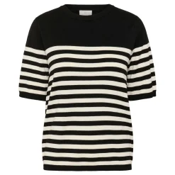 New KAFFE Lizza Striped Sweater