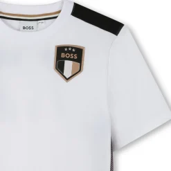 Online BOSS KIDS Logo Badge T-Shirt