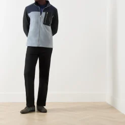 Logo Colour-Blocked Fleece Jacket