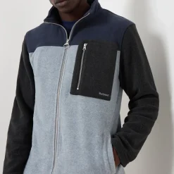 Logo Colour-Blocked Fleece Jacket