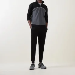 Hot BOSS Logo Drawstring Cuffed Sweatpants