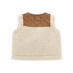 Hot GUESS Logo Faux Shearling Gilet