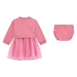 Logo Flared Dress & Bloomers Two-Piece Set
