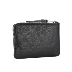 Clearance GIANNI CHIARINI Logo Grained Leather Cardholder