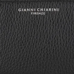 Clearance GIANNI CHIARINI Logo Grained Leather Cardholder