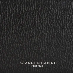 Logo Grained Leather Flap Wallet