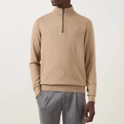 Logo Half-Zip Sweater